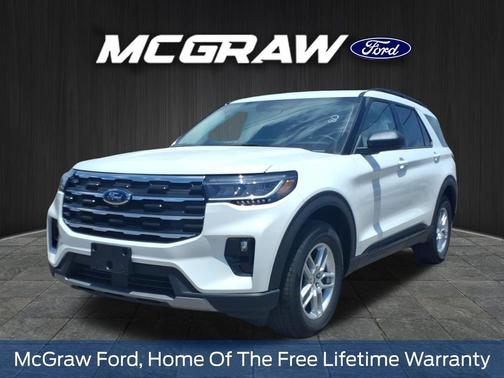 Star White Metallic Tri-Coat 2026 Ford Explorer Active