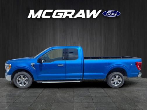 Blue 2021 Ford F-150 XLT