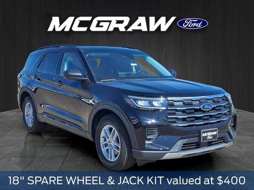 Agate Black Metallic 2026 Ford Explorer Active w/200A Pkg