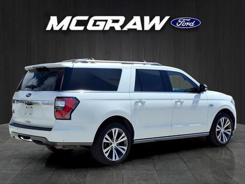 Star White Metallic Tri-Coat 2021 Ford Expedition Max King Ranch