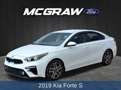 Clear White 2019 Kia Forte S
