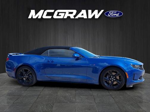 Riverside Blue Metallic 2023 Chevrolet Camaro RWD Convertible LT1