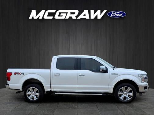 White Platinum Metallic Tri-Coat 2019 Ford F-150 Lariat