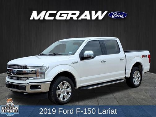 White Platinum Metallic Tri-Coat 2019 Ford F-150 Lariat
