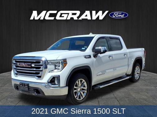 Summit White 2021 GMC Sierra 1500 SLT
