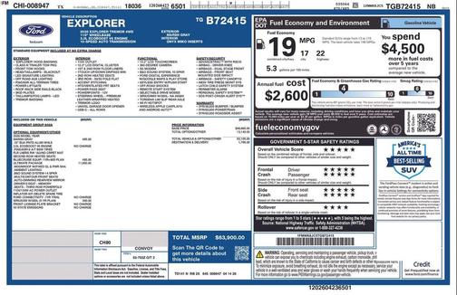 Marsh Gray 2026 Ford Explorer Tremor