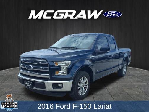 Blue 2016 Ford F-150 Lariat