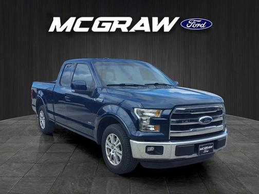 Blue 2016 Ford F-150 Lariat