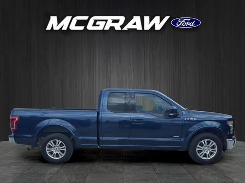 Blue 2016 Ford F-150 Lariat