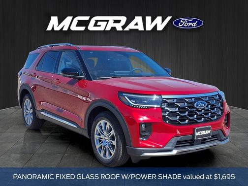 Rapid Red Metallic Tinted Clearcoat 2026 Ford Explorer Platinum