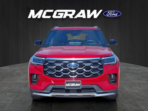 Rapid Red Metallic Tinted Clearcoat 2026 Ford Explorer Platinum