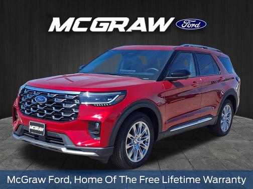 Rapid Red Metallic Tinted Clearcoat 2026 Ford Explorer Platinum