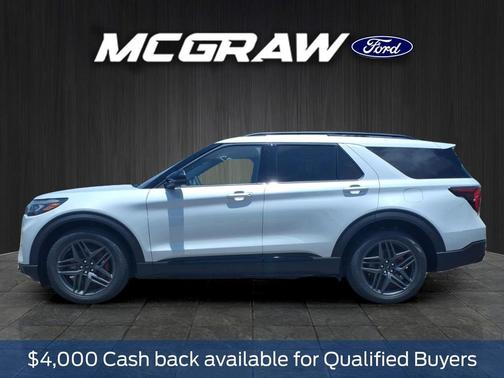 Space White Metallic 2026 Ford Explorer ST