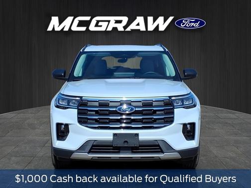 Space White Metallic 2026 Ford Explorer Active w/200A Pkg