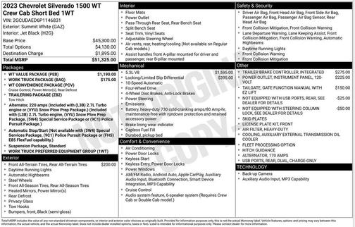 2023 Chevrolet Silverado 1500 WT