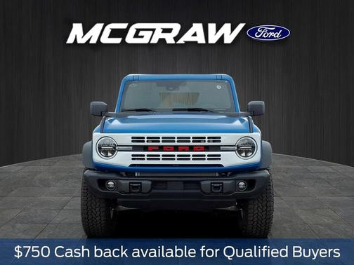 Velocity Blue Metallic 2026 Ford Bronco Heritage Edition