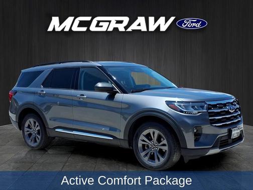Gray Metallic 2025 Ford Explorer Active