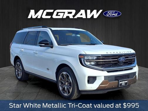 Star White Metallic Tri-Coat 2026 Ford Expedition King Ranch