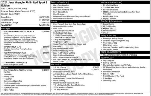 2021 Jeep Wrangler Unlimited Sport