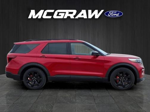 Rapid Red Metallic Tinted Clearcoat 2023 Ford Explorer ST