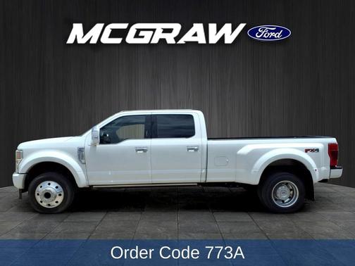 Star White Metallic Tri-Coat 2020 Ford F-450 Platinum