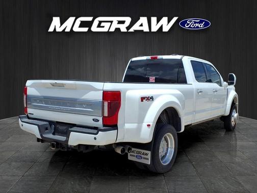 Star White Metallic Tri-Coat 2020 Ford F-450 Platinum