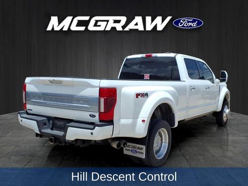 Star White Metallic Tri-Coat 2020 Ford F-450 Platinum