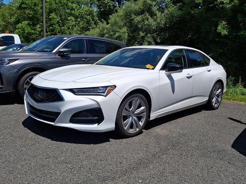 Platinum White Pearl 2021 Acura TLX Technology