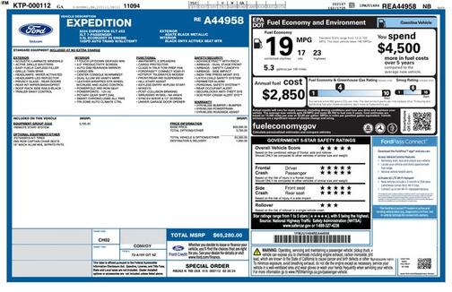 AGATE BLACK METALLIC 2024 Ford Expedition XLT