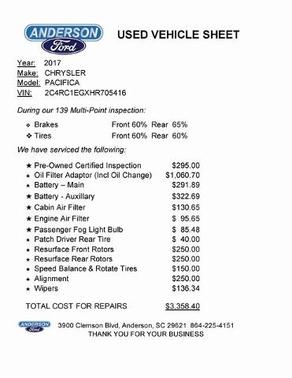 2017 Chrysler Pacifica TOURING-L PLUS