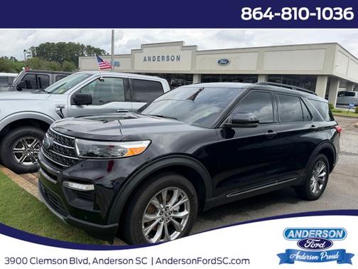 AGATE BLACK METALLIC 2024 Ford Explorer XLT