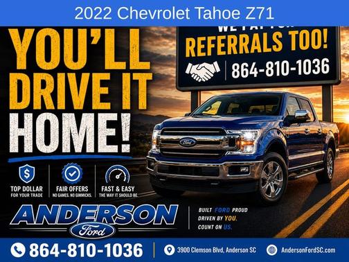 Midnight Blue Metallic 2022 Chevrolet Tahoe Z71