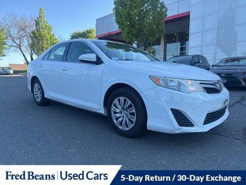 Super White 2013 Toyota Camry LE