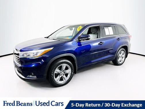Nautical Blue Metallic 2015 Toyota Highlander Limited