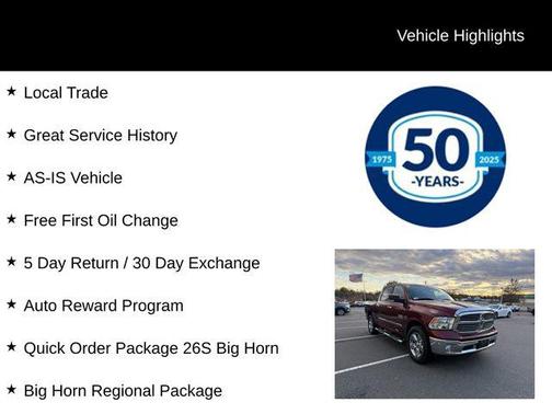 2017 RAM 1500 Big Horn