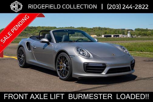 GT Silver Metallic 2019 Porsche 911 Turbo S Cabriolet