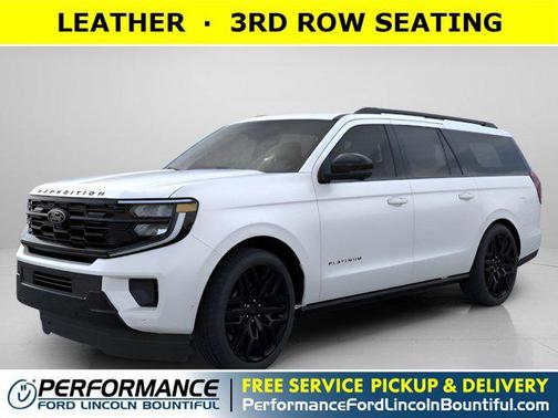 Star White Metallic Tri-Coat 2026 Ford Expedition Max Platinum SUV