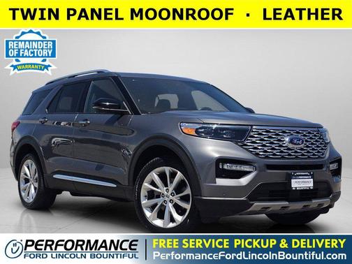 Gray Metallic 2023 Ford Explorer Platinum