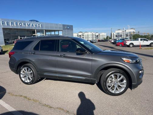 Gray Metallic 2023 Ford Explorer Platinum