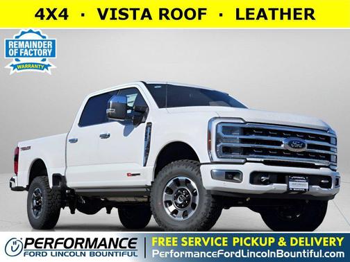 Star White Metallic Tri-Coat 2024 Ford F-250 Platinum