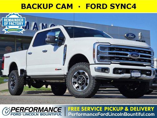 Star White Metallic Tri-Coat 2024 Ford F-250 Platinum