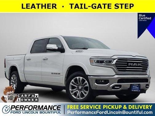 Ivory White Tri-Coat Pearlcoat 2021 RAM 1500 Longhorn