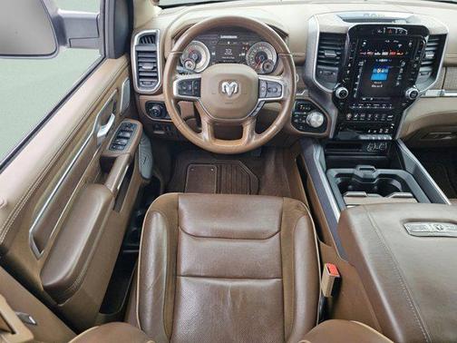 Ivory White Tri-Coat Pearlcoat 2021 RAM 1500 Longhorn