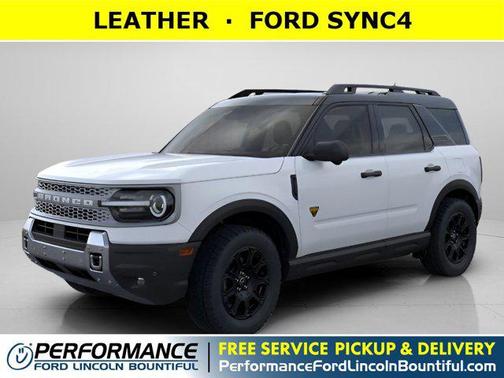 White Metallic 2026 Ford Bronco Sport Badlands