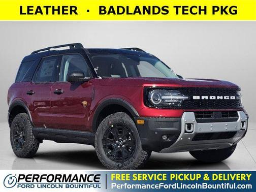 Ruby Red Metallic Tinted Clearcoat 2026 Ford Bronco Sport Badlands SUV