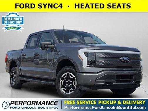 Gray Metallic 2023 Ford F-150 Lightning XLT