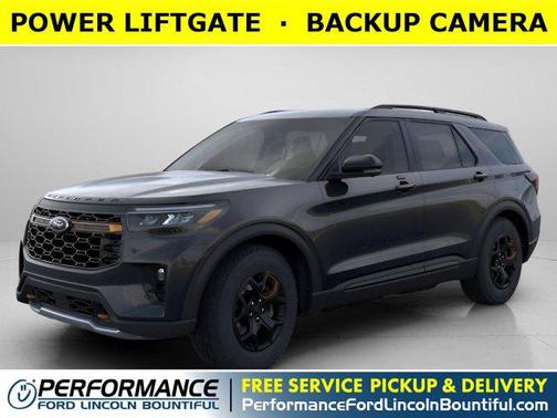 Agate Black Metallic 2026 Ford Explorer Tremor
