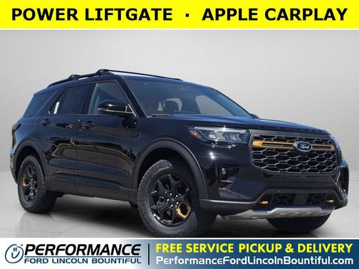 Agate Black Metallic 2026 Ford Explorer Tremor