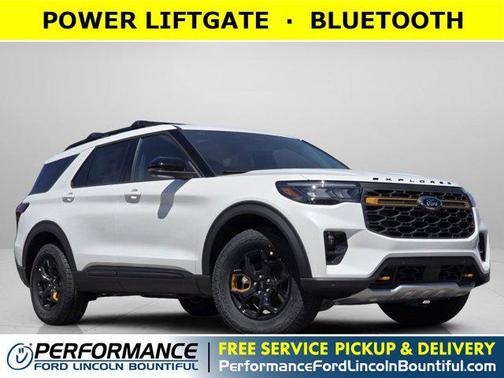 Star White Metallic Tri-Coat 2026 Ford Explorer Tremor