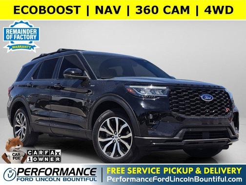 Black Metallic 2025 Ford Explorer ST-Line